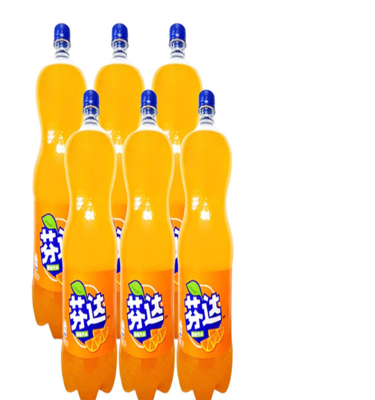 可口可乐(cocacola)酒水 可口可乐(coca-cola出品 芬达橙味汽水 2l*6