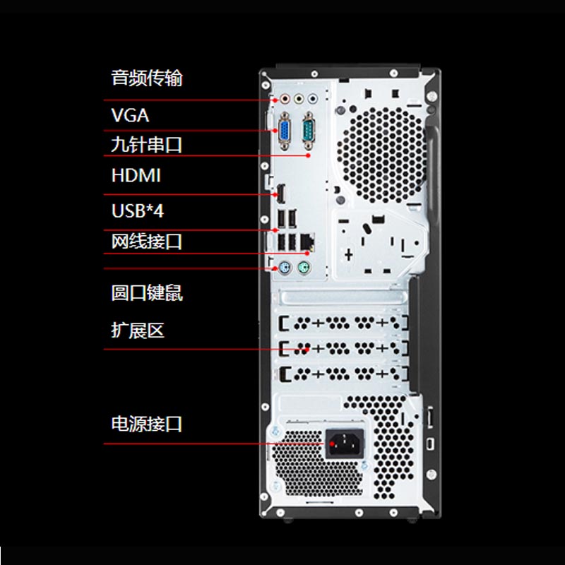 【联想(lenovo)台式电脑m420-d191】 联想启天m420-d191 i5-8500 4g