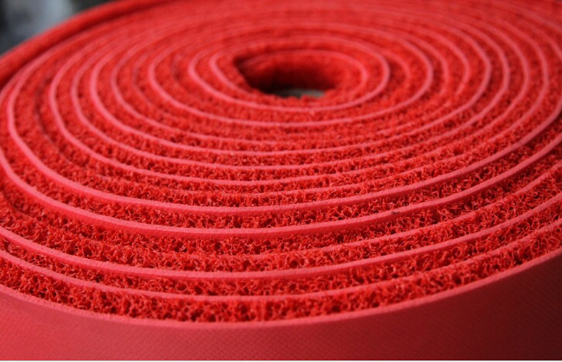 雅的电梯门口地垫防滑垫pvc拉丝圈红地毯加工一卷数量拍18米单位米