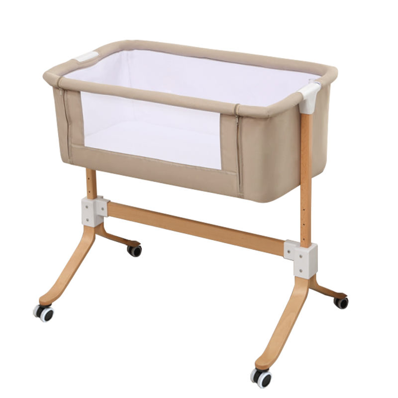 elittile新生儿婴儿床拼接大床欧式榉木多功能便携式宜家bb宝宝床