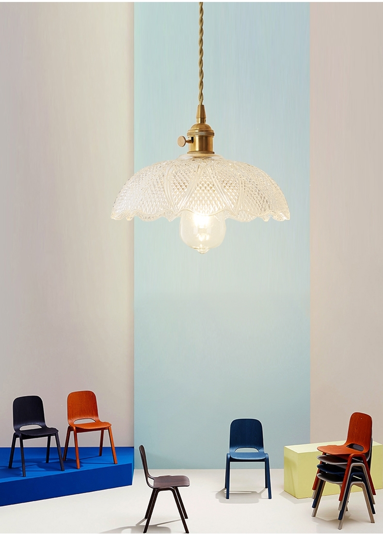 闪电客北欧简约全铜单头创意小吊灯餐厅吧台过道床头灯服装店网红吊灯