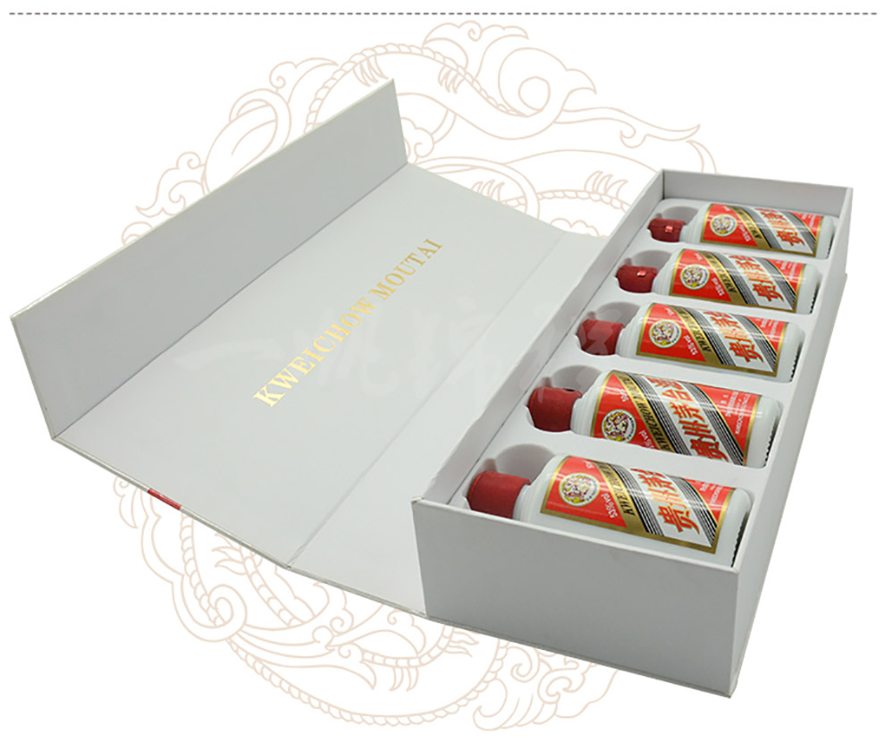 贵州茅台酒礼盒装茅台条茅50ml5白色条装