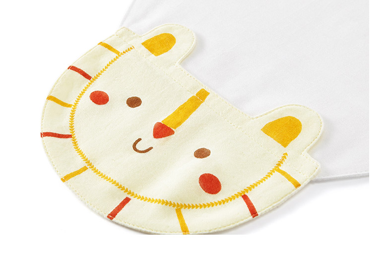 12.6无货 下架 全棉时代 婴儿纱布卡通造型汗巾22cm×42cm, 3条装