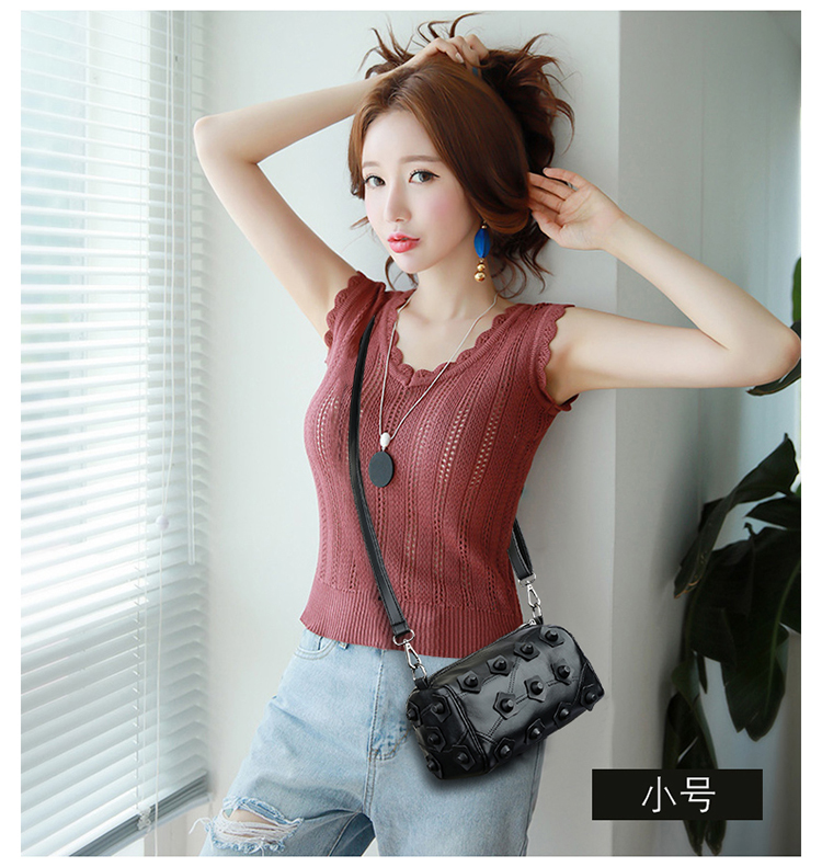 赢夫人(mrs win)女士包包2018新款真皮单肩斜跨包韩版百搭时尚手提包