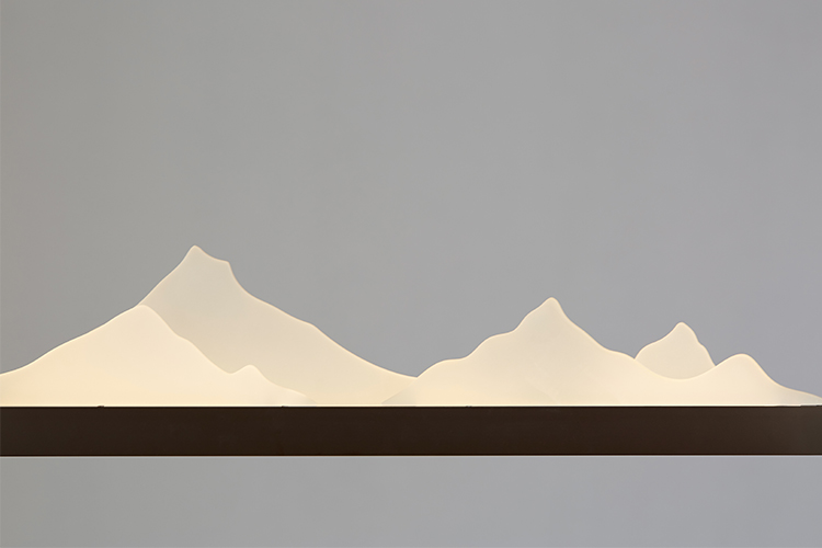 灯饰品牌原创新现代新中式创意山水写意设计客厅餐厅书房吊灯小号咖啡