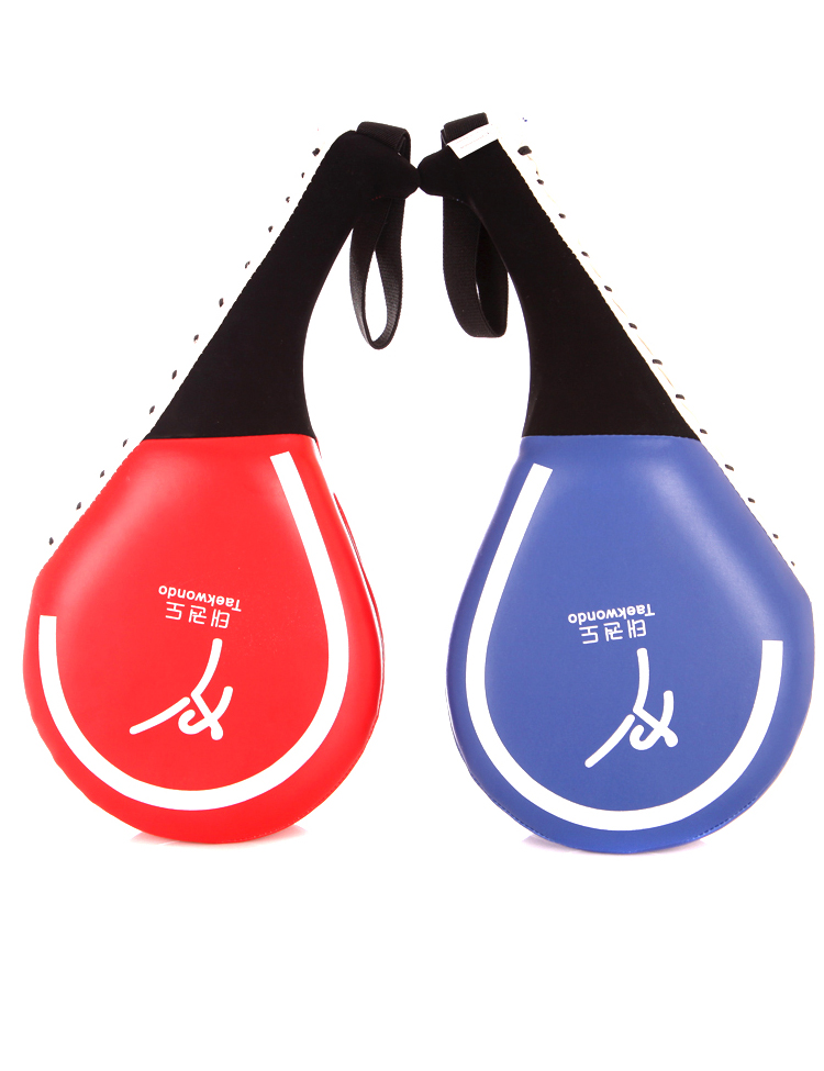 新款成人儿童拳靶跆拳道脚靶双叶靶鸡腿靶散打训练手靶子道字靶仿皮