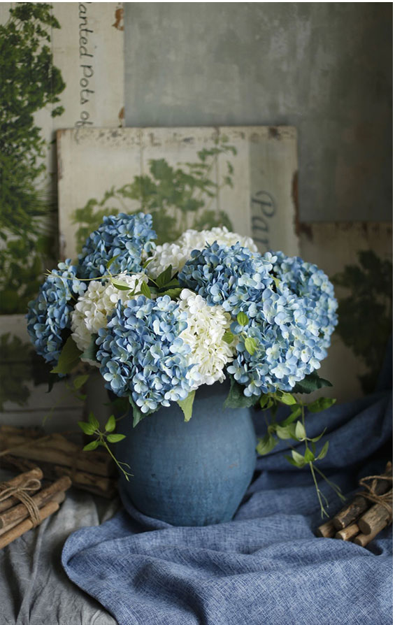 lifever装饰摆件 白色绣球/大号-绣球花仿真花束假花摆件摆设装饰花艺