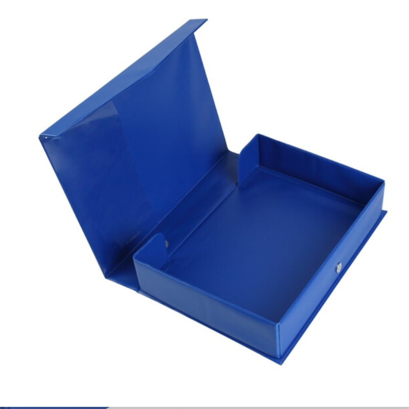 金穗慧采6428耐用磁扣式档案盒文件盒a4资料盒蓝色办公文具68mm厚度a4