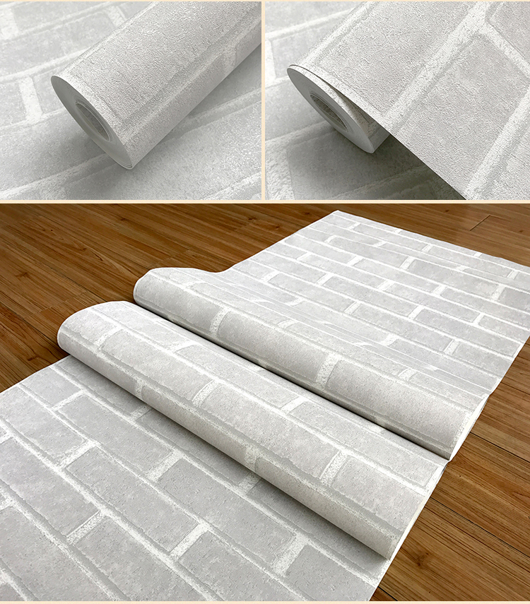 壹德壹墙纸/墙布 复古仿古砖纹砖块砖头墙纸3d立体餐厅奶茶服装店文化