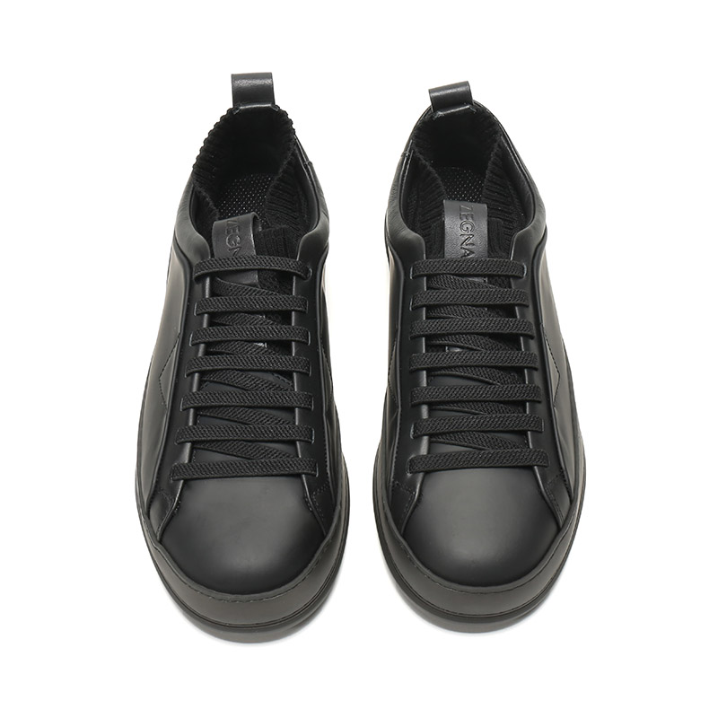 z zegna 杰尼亚 男士牛皮低帮系带运动鞋休闲鞋板鞋 91 a4120x gom