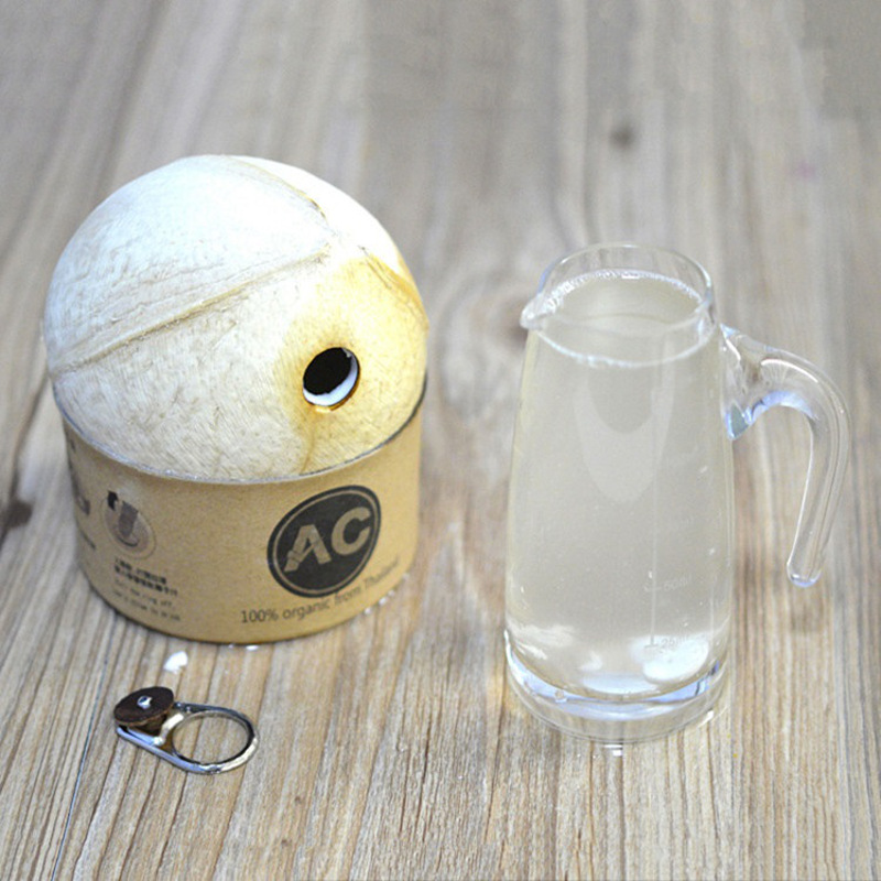 七果果易拉罐椰皇2个椰子椰汁新鲜水果产发qq水果箱装qq