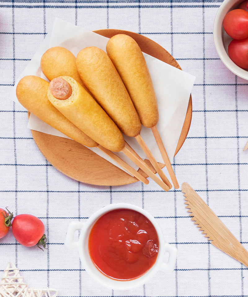 正大cp经典美式黄金热狗棒儿童脆皮香肠冷冻半成品780g2袋