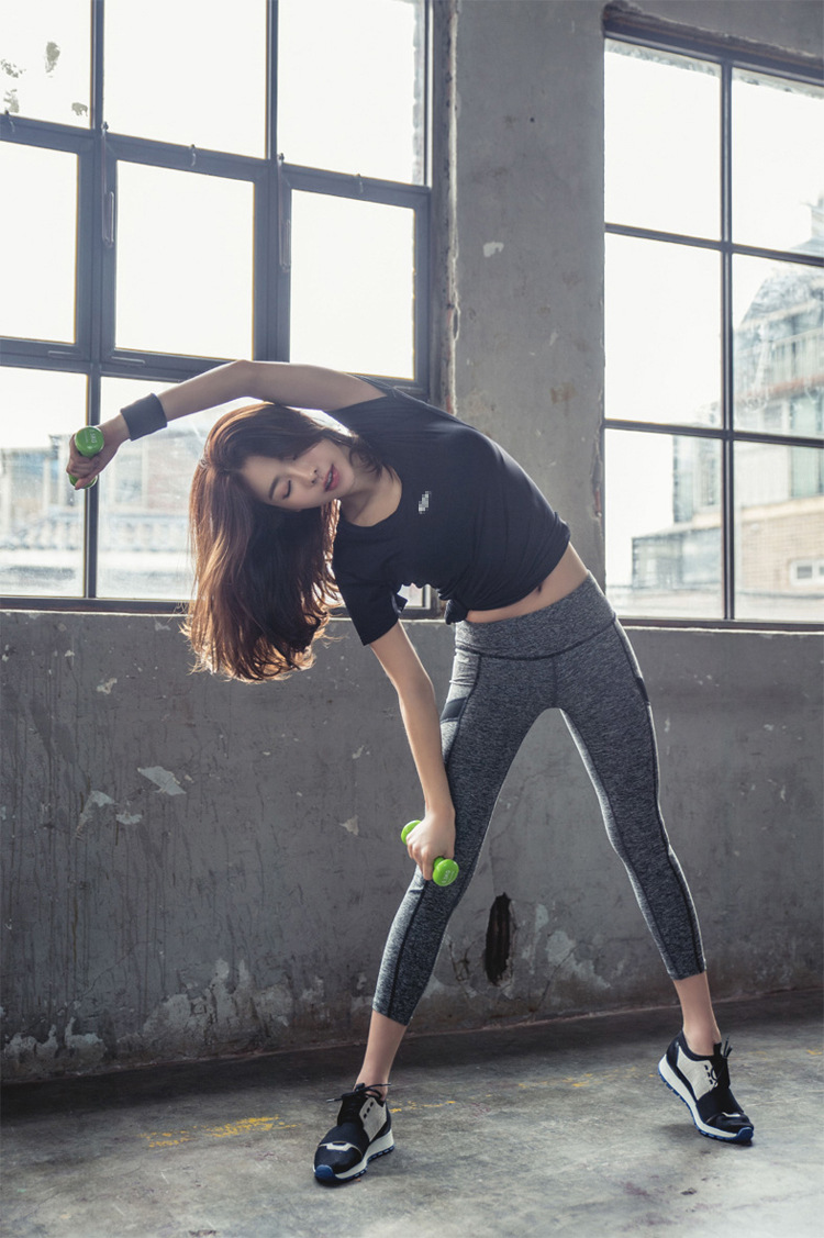 sexemara女士套装 bw9新款瑜伽服速干衣健身服套装女专业健身房跑步