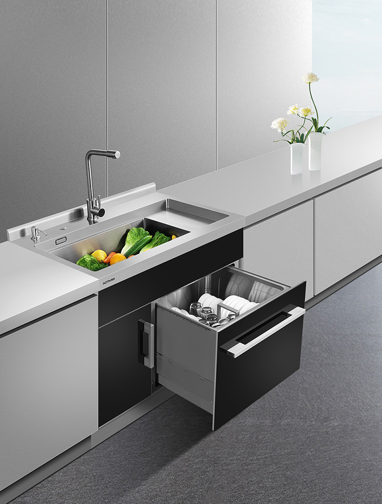 奥田(aotin)洗碗机奥田集成水槽洗碗机q1 奥田q1集成水槽洗碗一体机