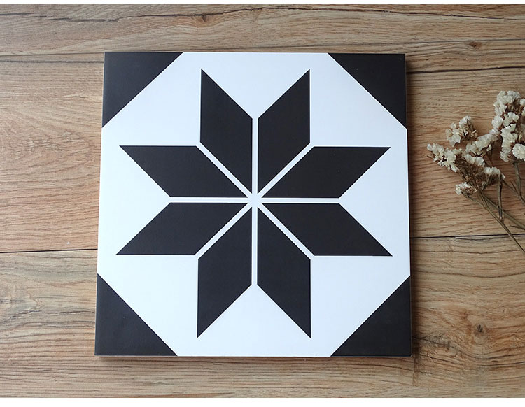 太阳花几何图案小花砖自然田园厨卫客厅阳台地砖防滑300x300瓷砖壹德