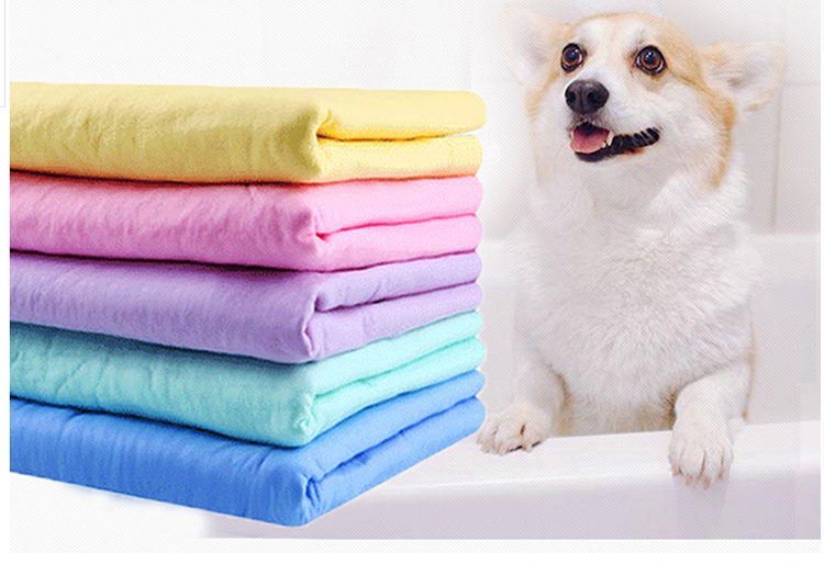宠物吸水毛巾狗狗毛巾洗澡浴巾仿鹿皮干吸水毛巾大号宠物用品多款多色