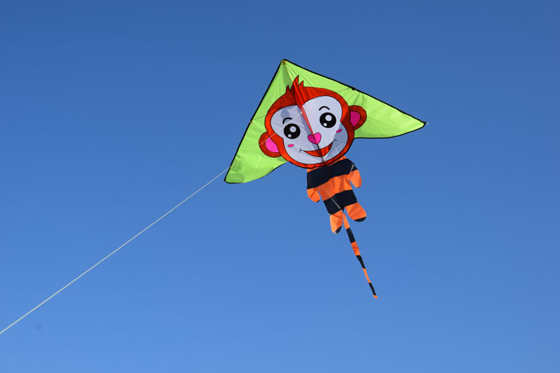 潍坊2018新款酷翔可爱猴风筝微风易飞初学者儿童猴子风筝线轮
