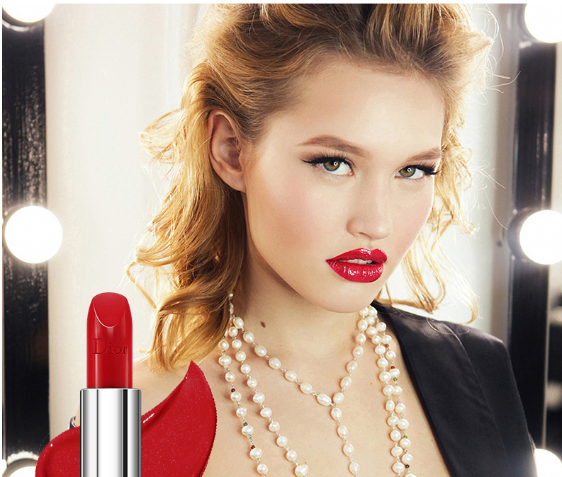 dior迪奥口红028星星色烈艳蓝金唇膏35g不易脱妆显色法国原装进口