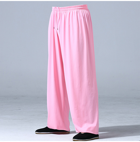 夏季中老青年太极拳服装男太极服裤子锦纶女武术太极练功裤g