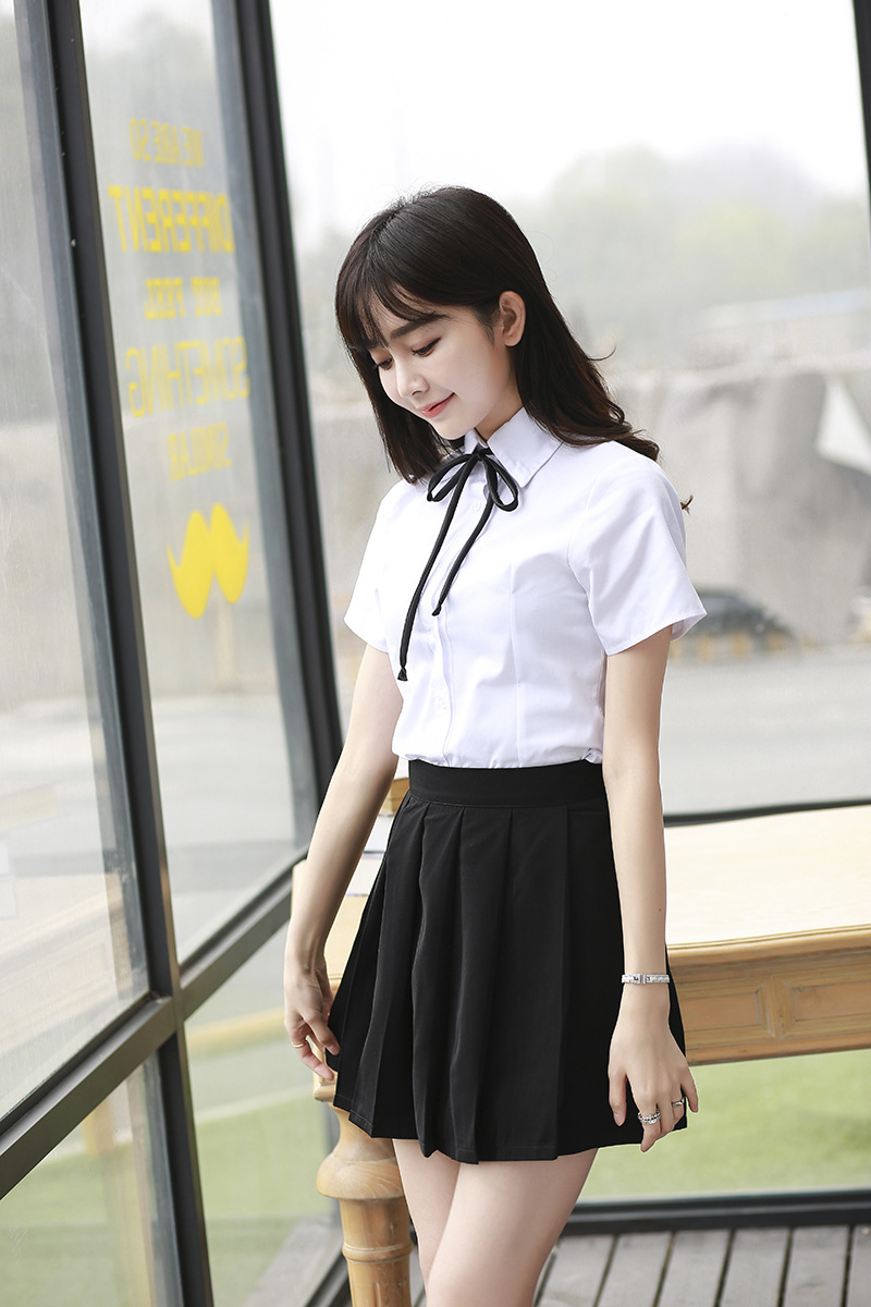 mtiny学生校服日韩学院风英伦高中男女中学生短袖长袖班服jk制服毕业