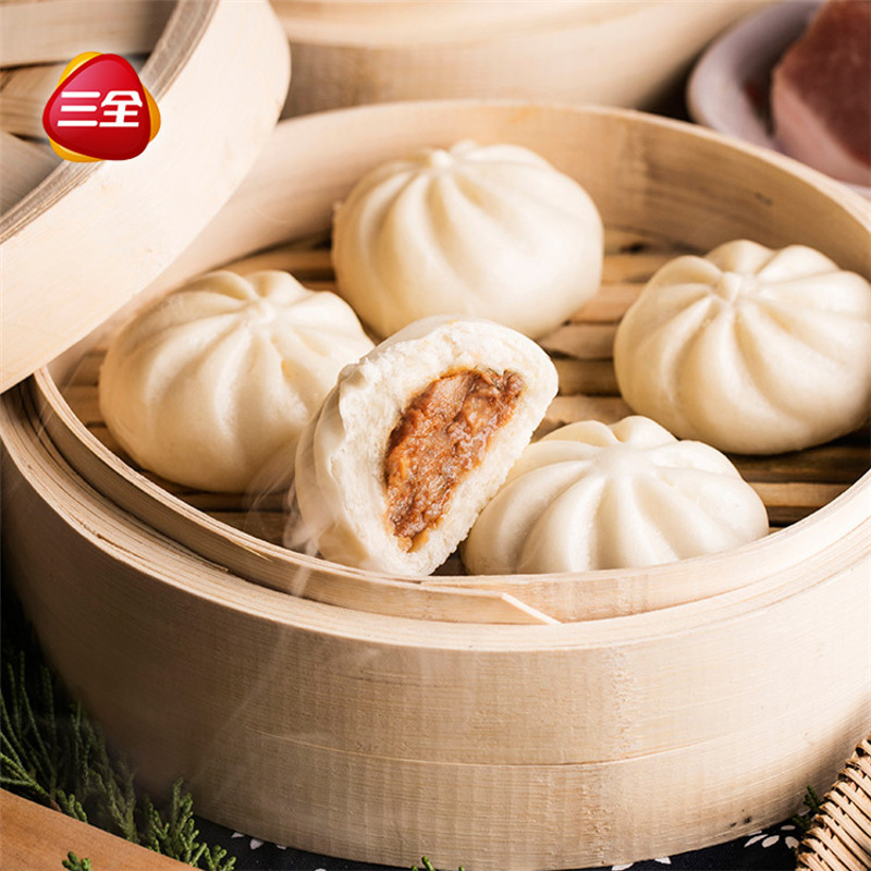 三全猪肉包360g1包面食包子速食bi