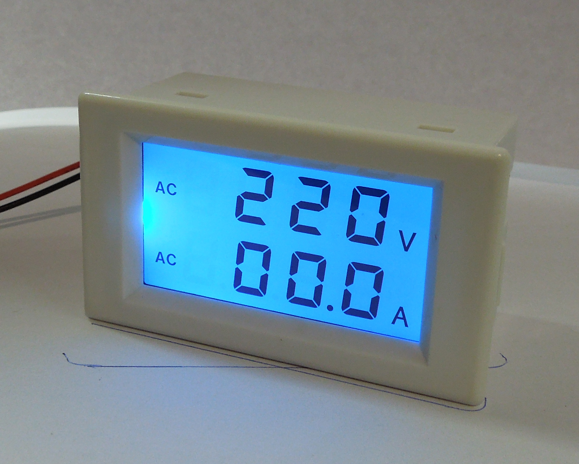 av液晶lcd双表数显数字电压电流双显示交流电压表电流表ac表头