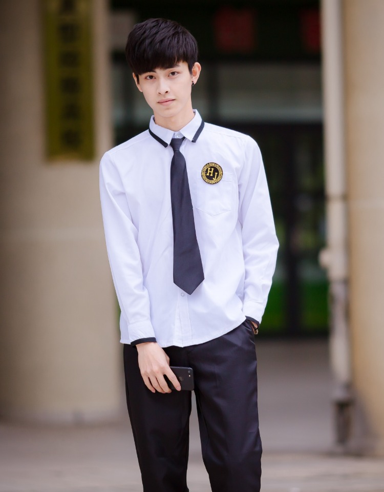 mtiny韩版英伦学院风校服班服男女短袖白衬衫学生jk制服日系水手服