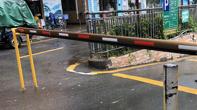 道闸杆捷顺安椭圆道闸杆8050mm升降杆挡车杆起落杆栅栏