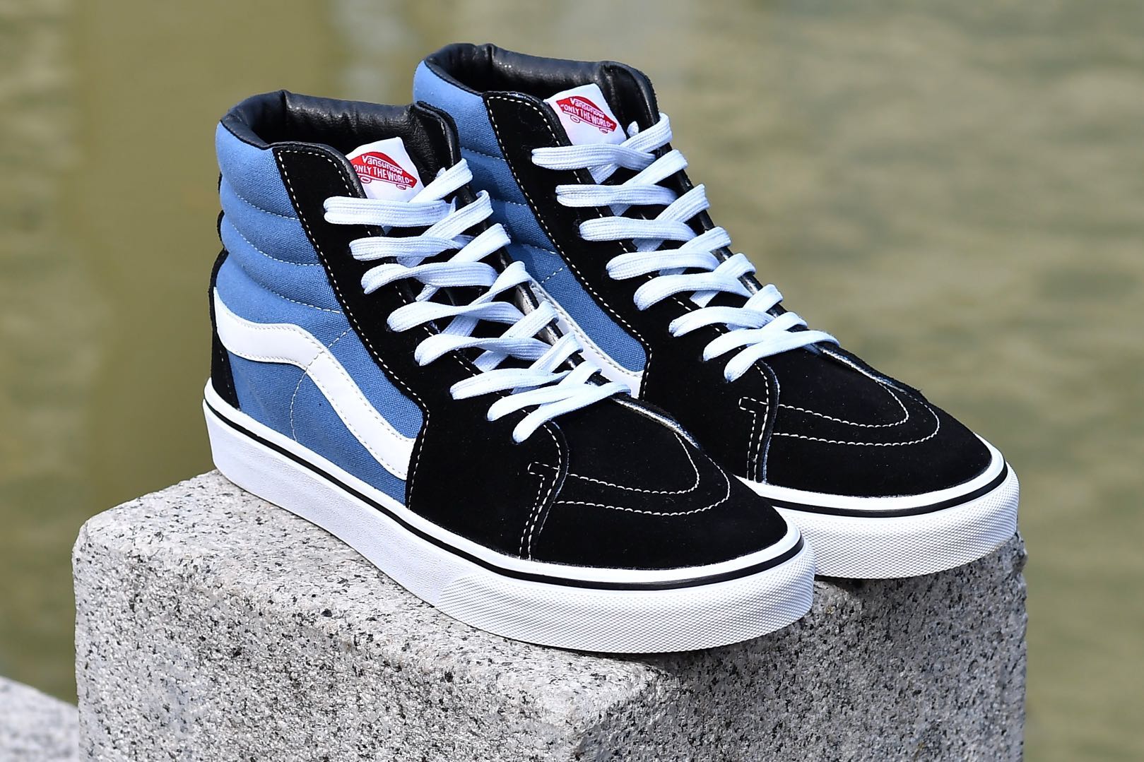 un帆布鞋 万斯范斯经典款高低帮男鞋休闲帆布鞋女黑白高帮板鞋滑板鞋