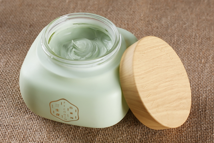 百雀羚三生花泥面膜控油清肌净肤泥膜200g深层清洁收缩毛孔清爽保湿