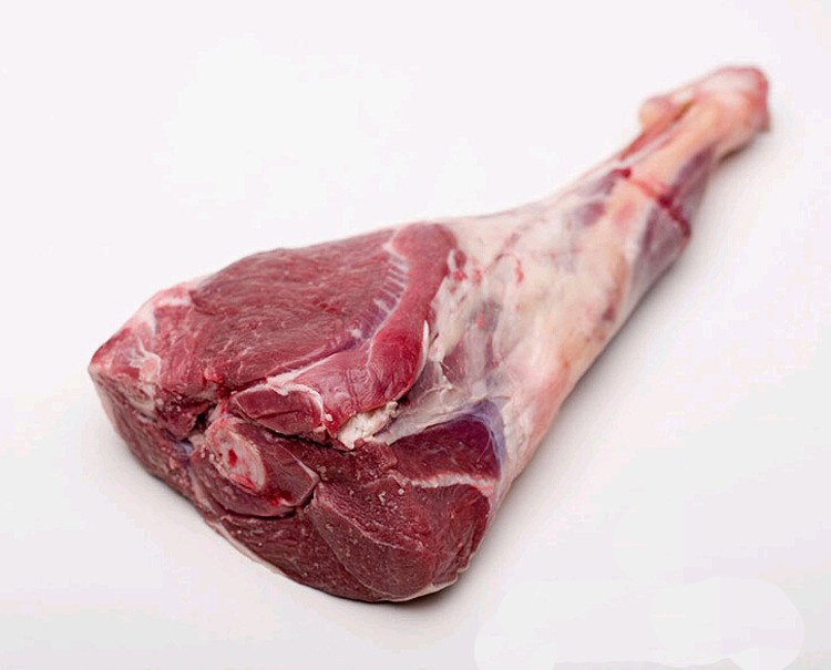生带皮羊后腿1支约6斤新鲜羊肉产发qq