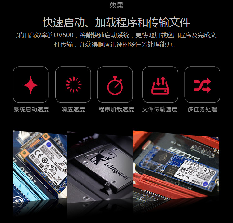 金士顿(KINGSTON)固态硬盘SUV400S37120G 金士顿 (KINGSTON) UV400升级版UV500系列 120GB ...