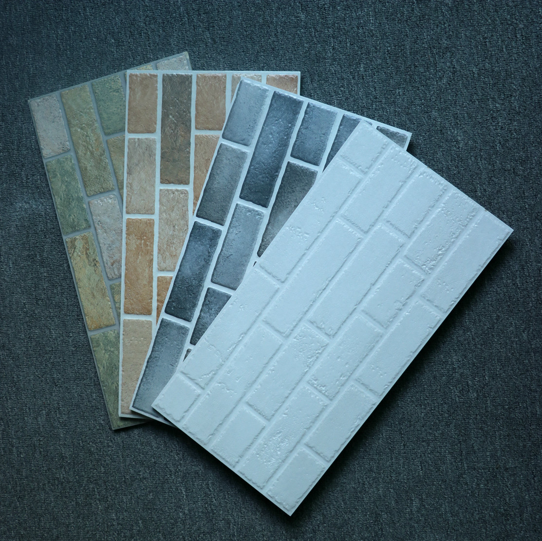 白色田园文化石墙砖300600客餐厅仿古背景造型仿砖墙瓷砖外墙砖壹德壹