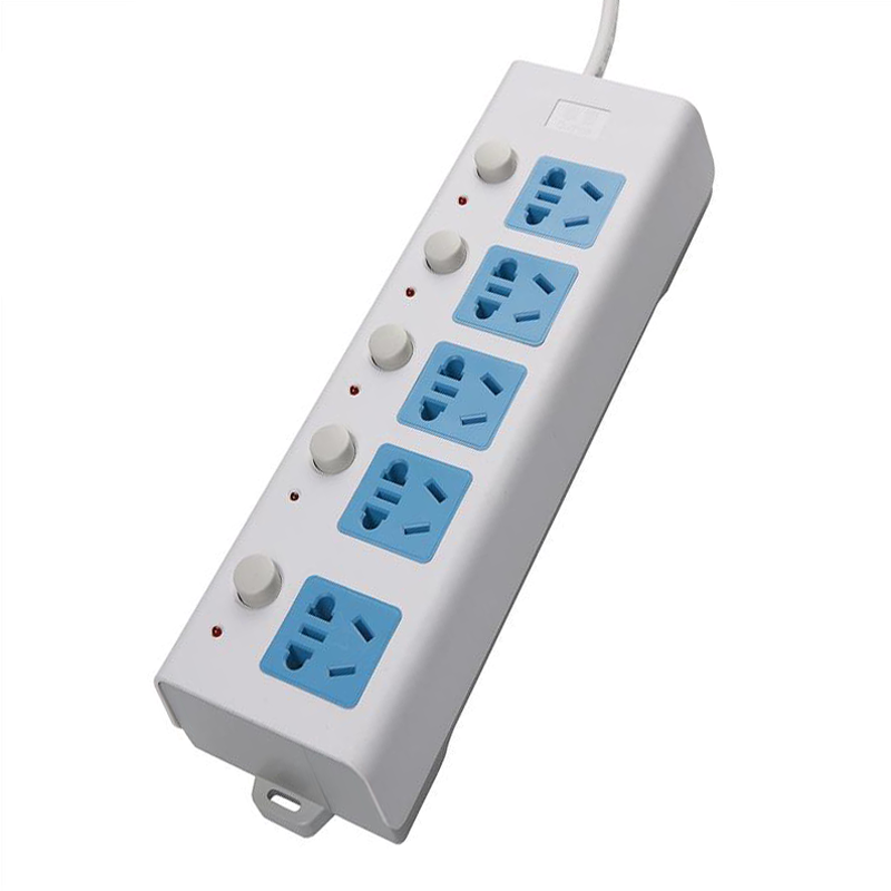 拳霸插座五位独立开关多开关型号2053插板插座插排接线板排插板拖线板