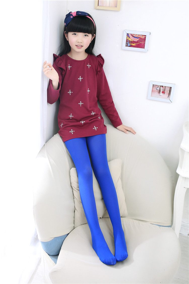 opzc女士打底裤 春秋薄款儿童连裤袜女童天鹅绒打底裤袜宝宝夏丝袜纯