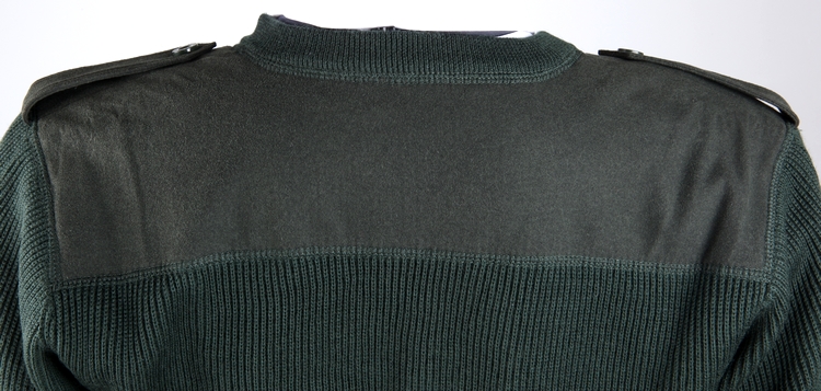 hoscene配发07式毛衣毛裤套装冬季武警消防纯羊毛鸡心领v领军官羊毛衫