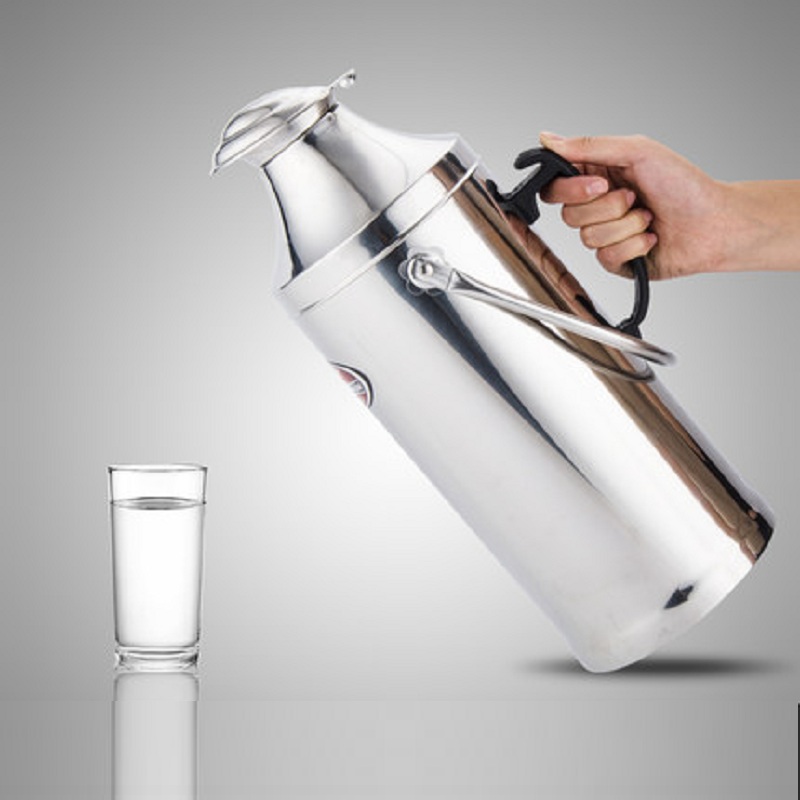 鑫众源热水瓶不锈钢开水保温壶暖瓶玻璃内胆32l大容量