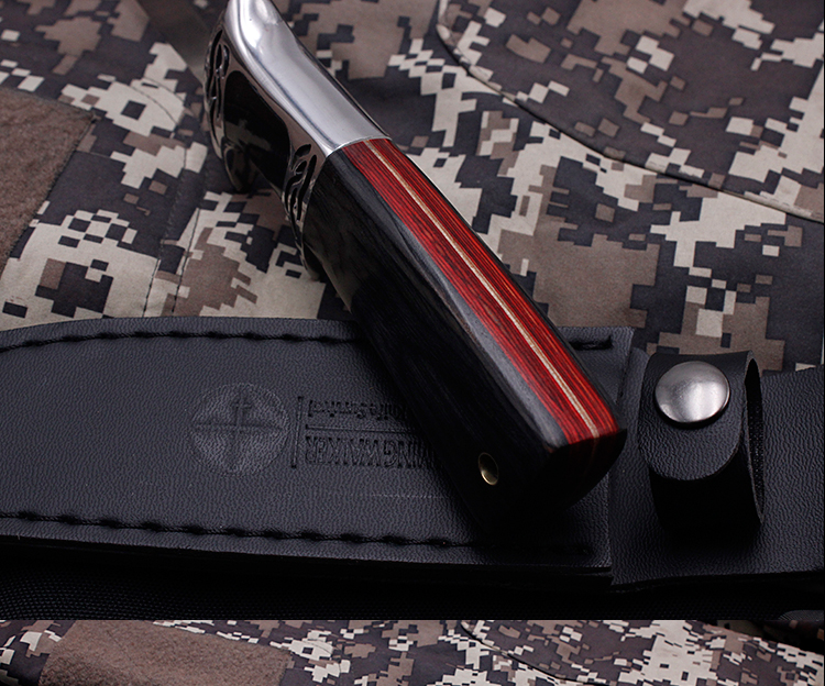 维京小刀户外战术登山刀长款野外求生军刀防身随身直刀便携水果刀