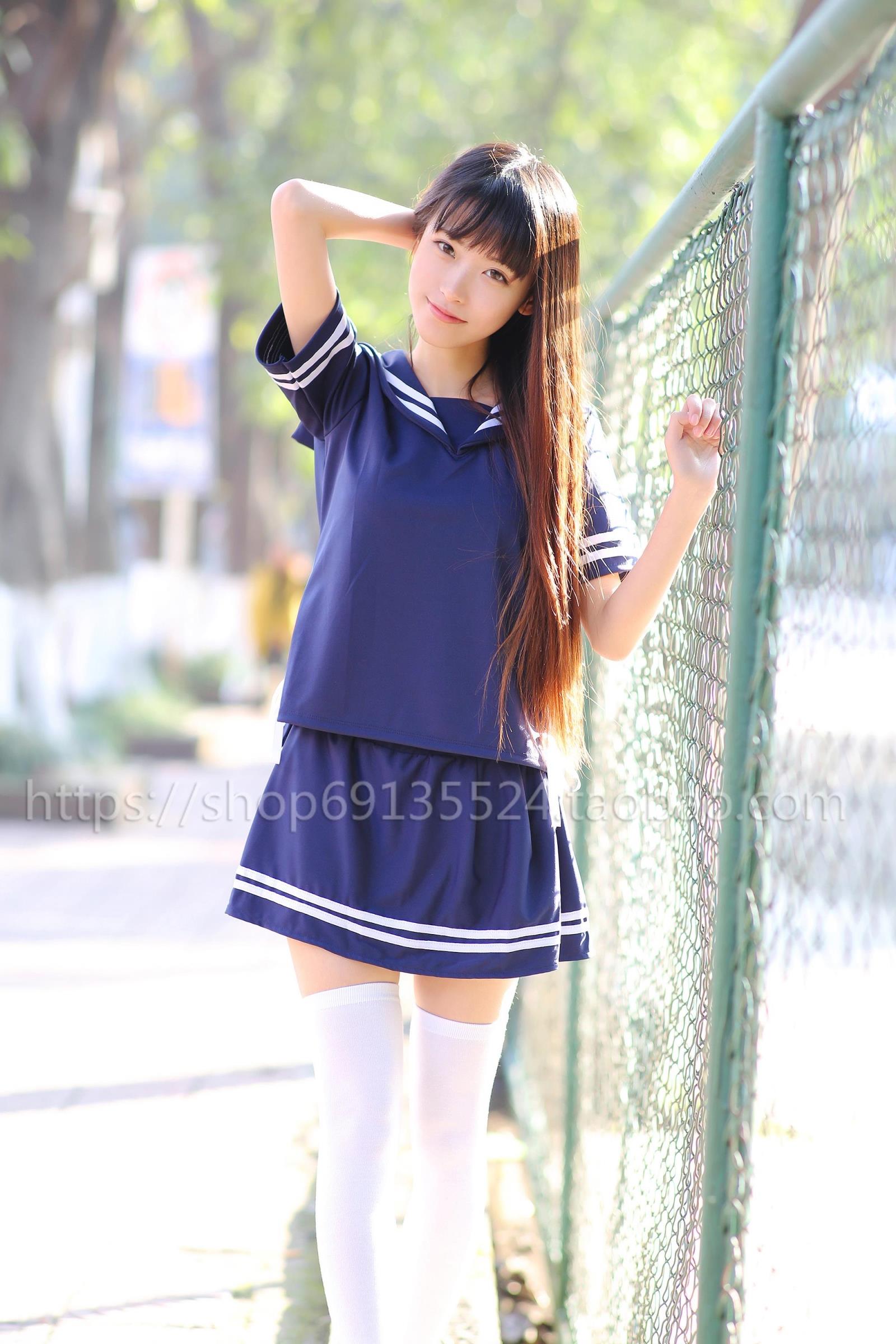 mtiny日系英倫風學生校服套裝海軍領短袖t恤水手服jk制服夏少女短褲裙