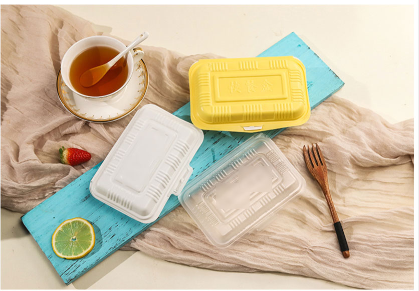 一次性外卖米饭打包盒肠粉塑料烧烤炒饭快餐盒加厚生活日用家居器皿