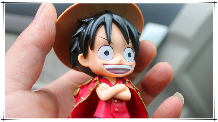 海贼王手办模型q版可爱小个路飞公仔玩偶摆件 汽车摆件可旋转海贼王