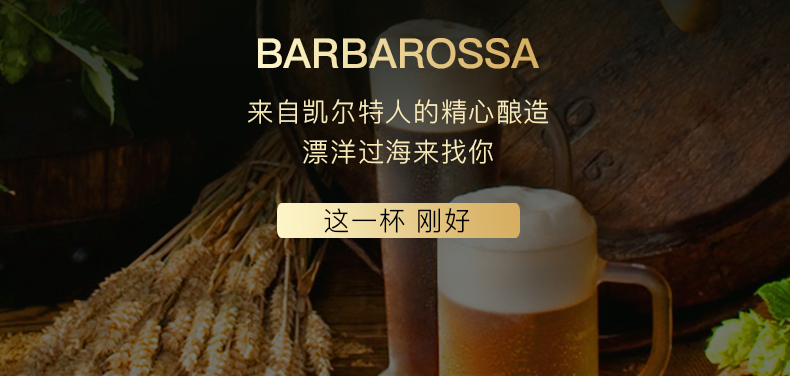 德国进口凯尔特人barbarossa拉格啤酒500ml24听箱