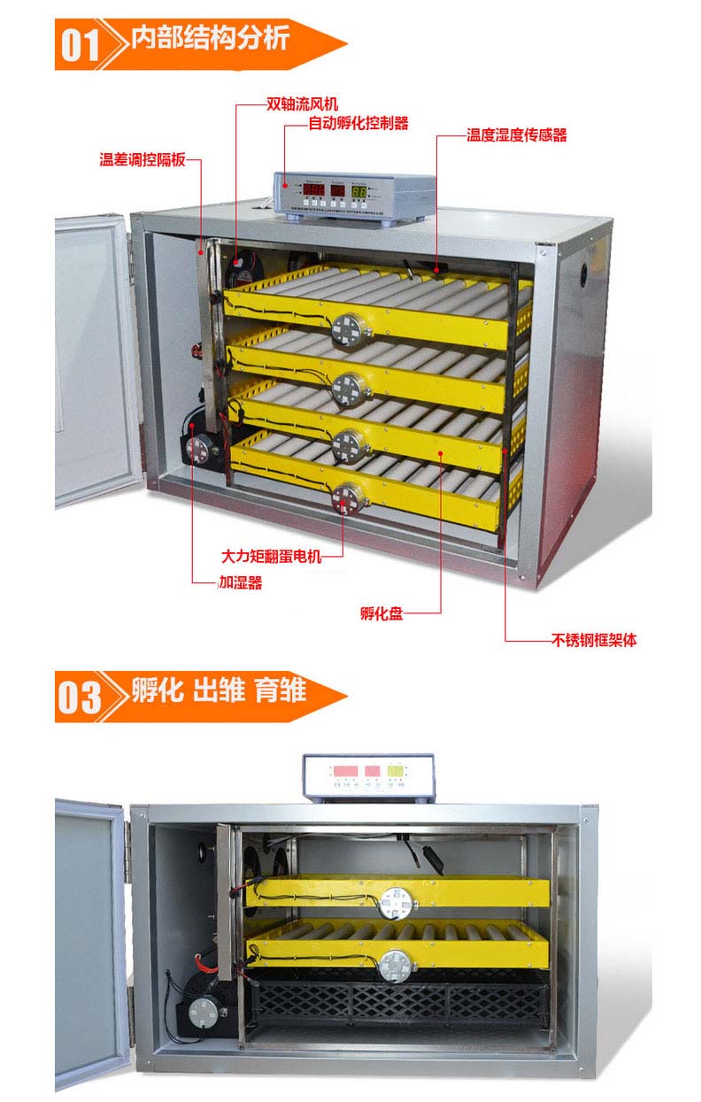 超級新品 孵化器全自動小雞孵化機家用型雞蛋鳥蛋孵化箱商用雞苗鴨苗