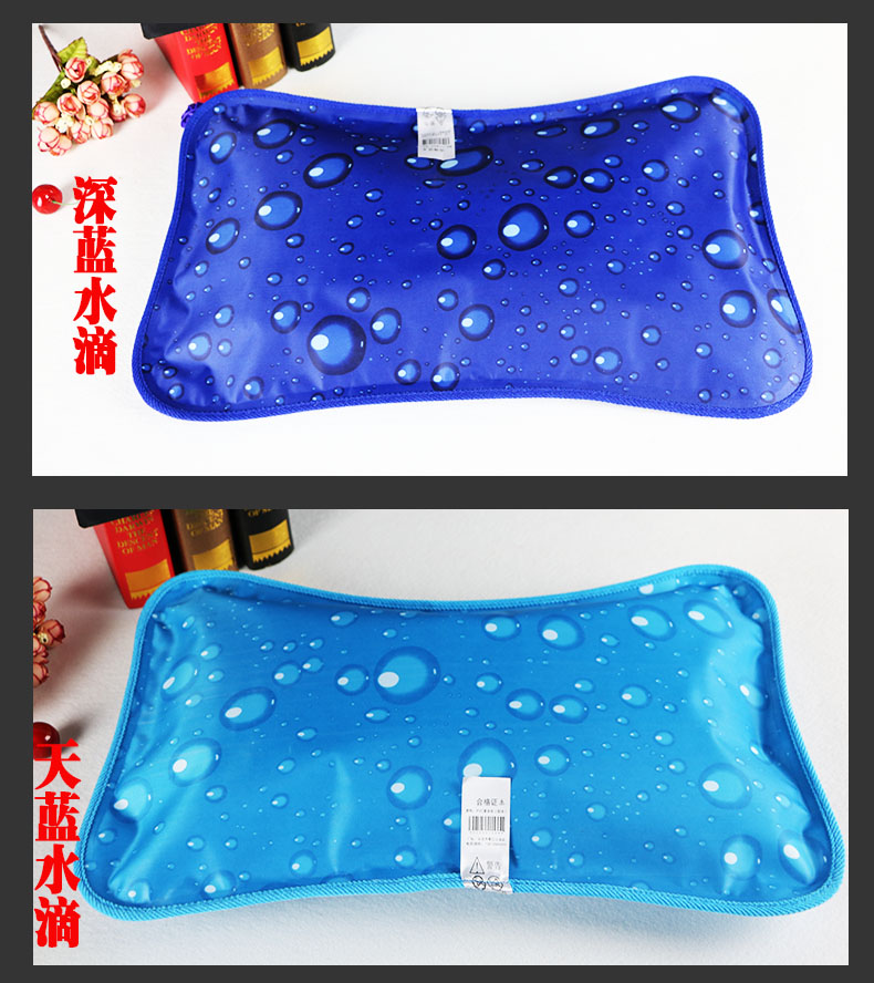 新款水枕头夏季降温凉枕垫成号冰枕儿童午睡冰晶水袋充气注水两用惠恩