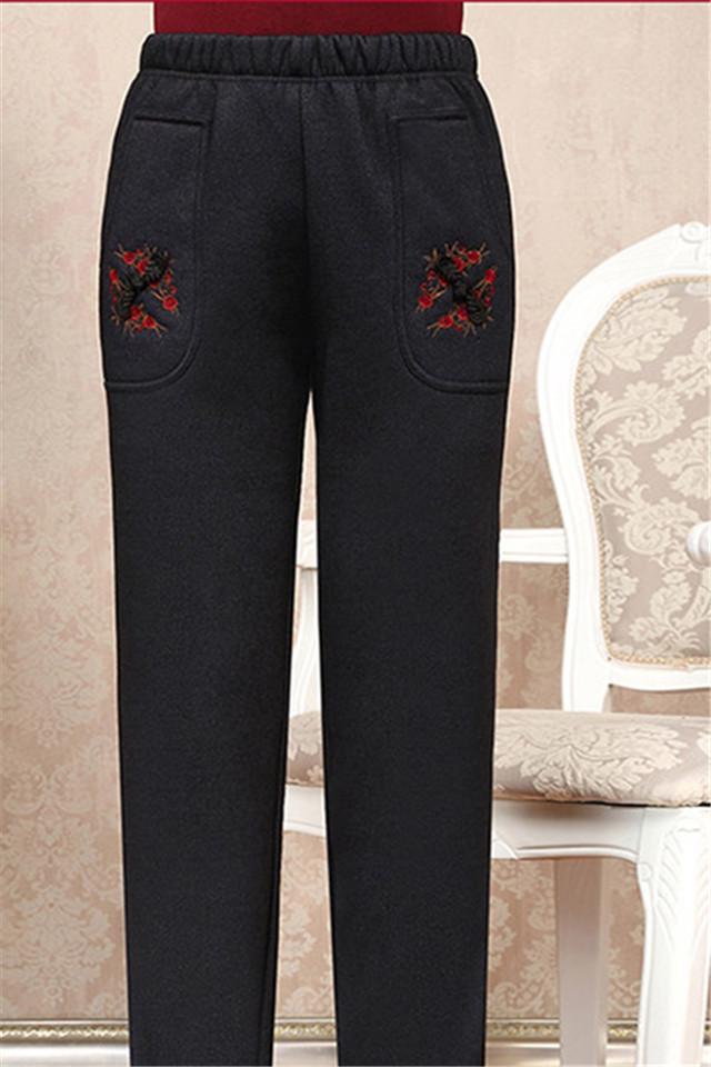 薇姬桑妮中老年人棉裤冬装加厚加绒女装60岁妈妈裤子70老人奶奶保暖裤