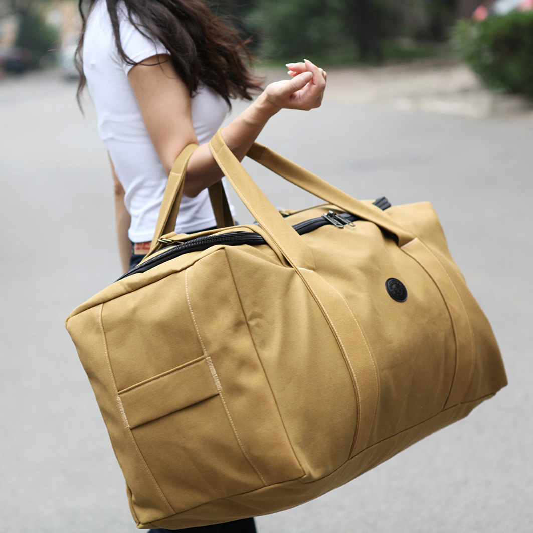 大容量帆布旅行包男旅行袋长短途行李包女手提航空托运包搬家包