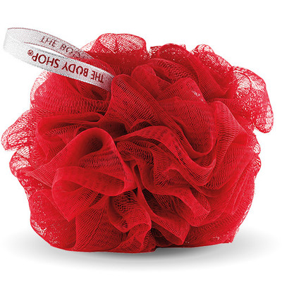 新款the body shop美体小铺tbs 大号红色沐浴球浴花 圣诞喜庆节日红