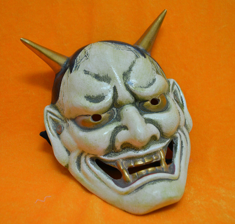 树脂珍藏版cosplay演出万圣节般若面具日本佛教鬼首面具