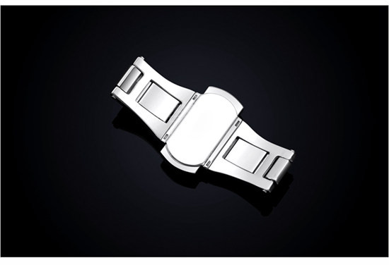 傲途表扣手表配件蝴蝶叠扣表带配件精钢湖底1521mm