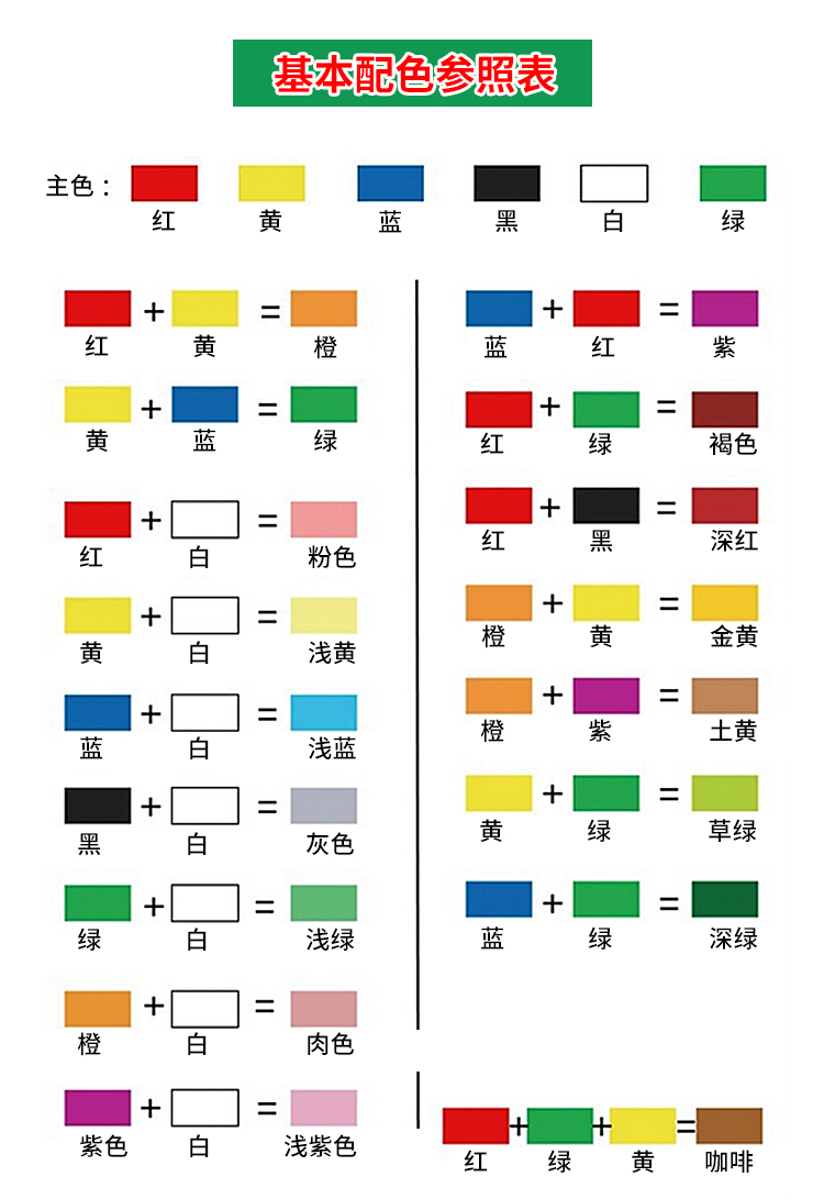颜色调配表 图片 色谱图片